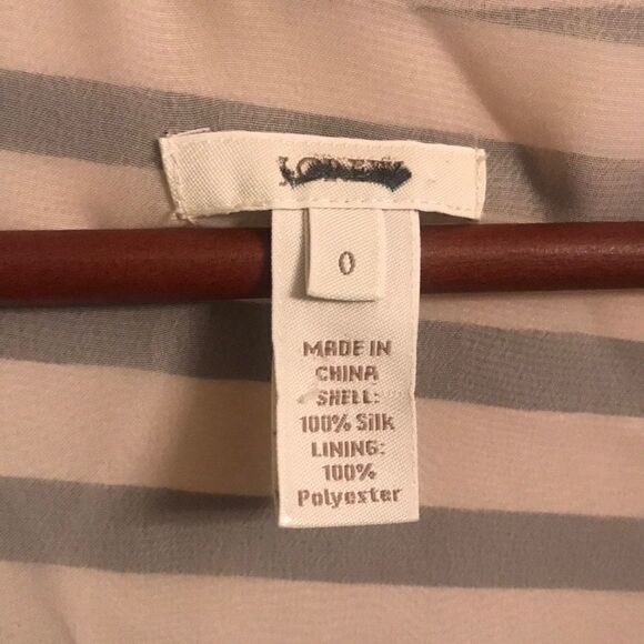 J Crew Cross Front Silk Tank - Size 0 - Picture 6 of 7